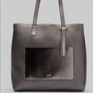 FRANCES VALENTINE Tall Chloe Pebbled Leather Tote